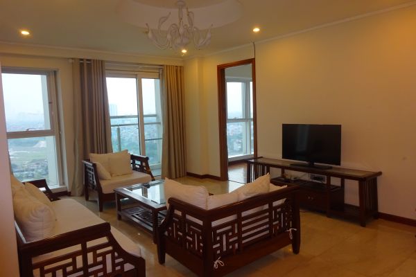 154 sqm apartment with 3 bedrooms and full furniture for rent in L2 Ciputra Hanoi