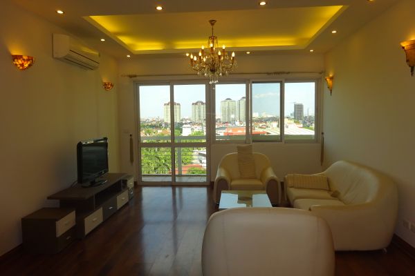 3 bedroom apartment with open kitchen for rent in E4 tower, Ciputra Hanoi