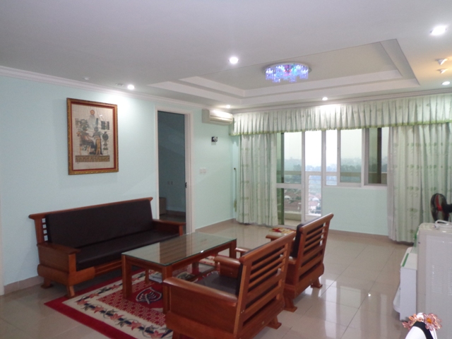 4 bedroom furnished apartment on high foor for rent in E5, Ciputra Hanoi