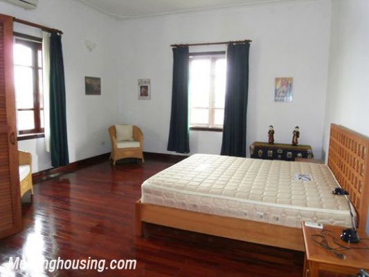 A large villa with 5 bedrooms, swimming pool and play ground for rent in Tay Ho 10
