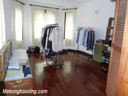A large villa with 5 bedrooms, swimming pool and play ground for rent in Tay Ho 11