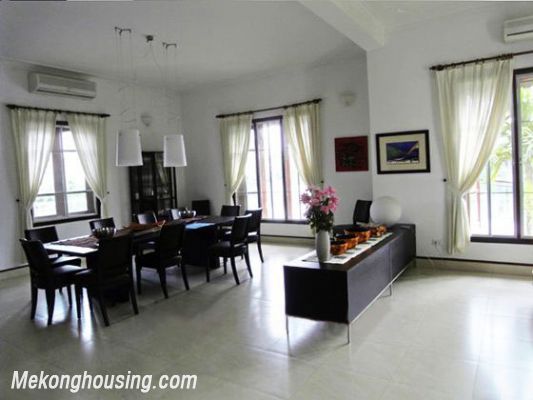 A large villa with 5 bedrooms, swimming pool and play ground for rent in Tay Ho 4