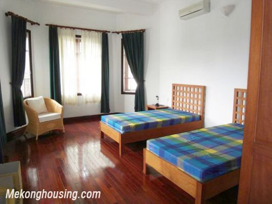 A large villa with 5 bedrooms, swimming pool and play ground for rent in Tay Ho 9