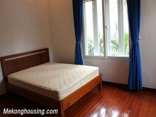 Beautiful private villa with 4 bedrooms, modern furniture, and big garden for rent in Nghi Tam village, Tay Ho district, Hanoi 12