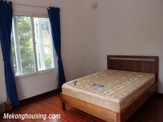 Beautiful private villa with 4 bedrooms, modern furniture, and big garden for rent in Nghi Tam village, Tay Ho district, Hanoi 15