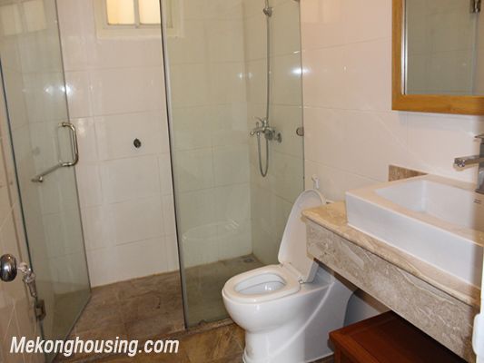 Beautiful private villa with 4 bedrooms, modern furniture, and big garden for rent in Nghi Tam village, Tay Ho district, Hanoi 19