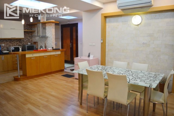Big size apartment with 3 bedrooms for rent on high floor in E5, Ciputra Hanoi 5