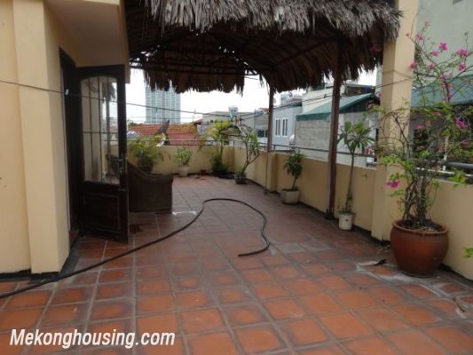 Four bedroom house for rent in Nghi Tam village, Au Co street, Tay Ho district, Hanoi 15