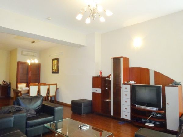 Fully furnished apartment with 3 bedrooms on high floor for rent in E5 building, Ciputra Hanoi 