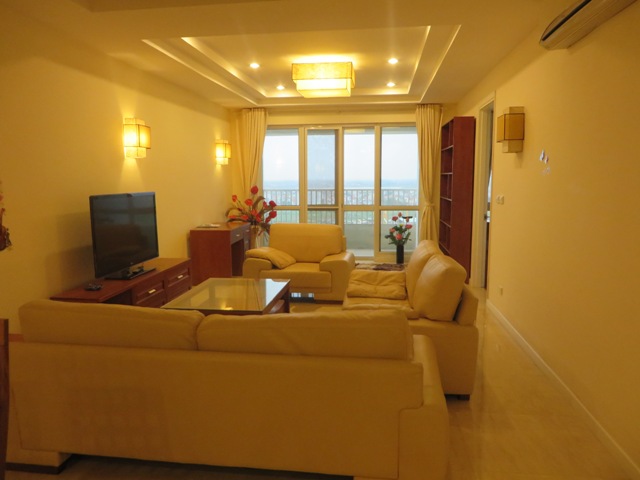 Lake view apartment with 3 bedrooms on high floor in P building, Ciputra Hanoi