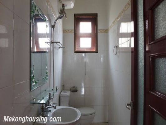 Lake view, basic furnished villa with 04 bedrooms for rent in Tay Ho district 8