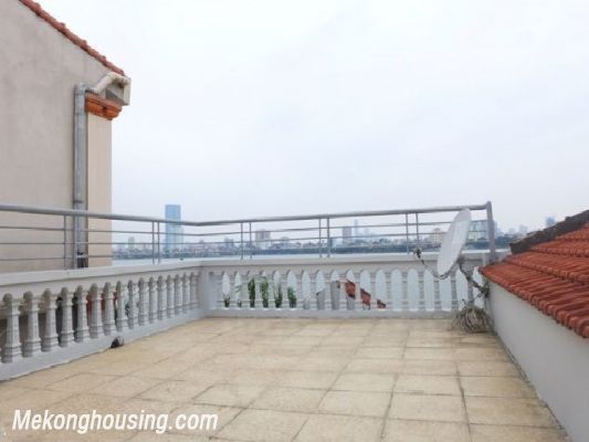 Lake view, basic furnished villa with 04 bedrooms for rent in Tay Ho district 16
