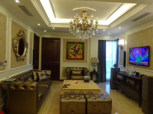 Charming apartment with 3 bedrooms on middle level for rent in L tower, Ciputra Hanoi