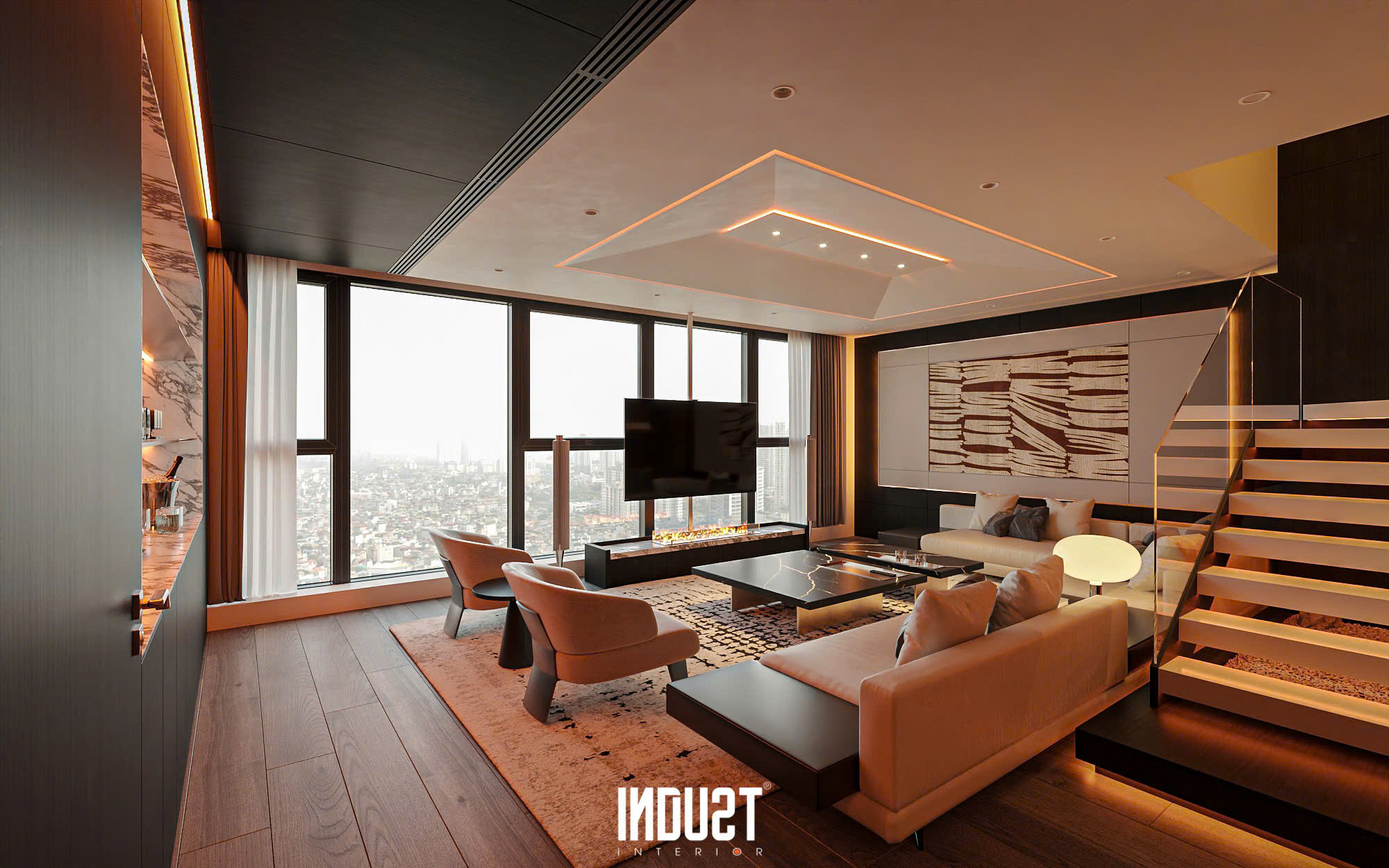 Luxury duplex apartment for rent at S1 Sunshine city 1