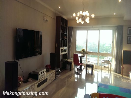 Luxury furnished apartment with 3 bedrooms and spacious living room for rent in P building, Ciputra Hanoi 1