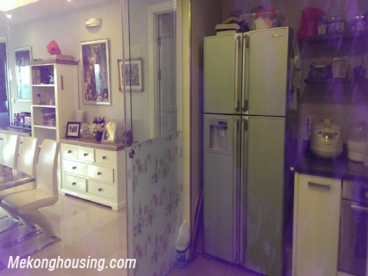 Luxury furnished apartment with 3 bedrooms and spacious living room for rent in P building, Ciputra Hanoi 3