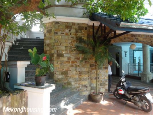 Luxury villa with 4 bedrooms, out-door swming pool, playground, garage for rent in To Ngoc Van street, Tay Ho district, Hanoi 3