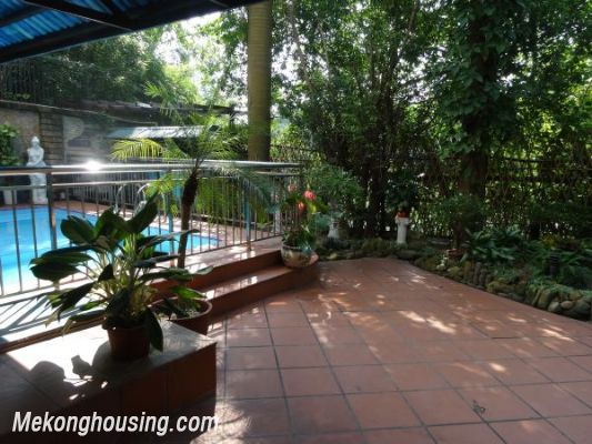 Luxury villa with 4 bedrooms, out-door swming pool, playground, garage for rent in To Ngoc Van street, Tay Ho district, Hanoi 5