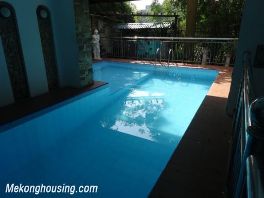 Luxury villa with 4 bedrooms, out-door swming pool, playground, garage for rent in To Ngoc Van street, Tay Ho district, Hanoi 6