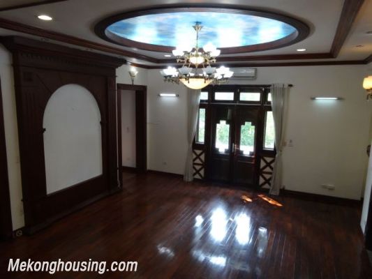 Luxury villa with 4 bedrooms, out-door swming pool, playground, garage for rent in To Ngoc Van street, Tay Ho district, Hanoi 13