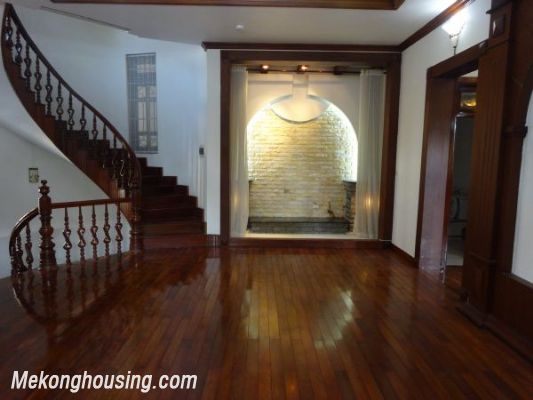Luxury villa with 4 bedrooms, out-door swming pool, playground, garage for rent in To Ngoc Van street, Tay Ho district, Hanoi 14