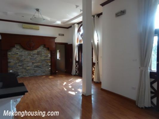 Luxury villa with 4 bedrooms, out-door swming pool, playground, garage for rent in To Ngoc Van street, Tay Ho district, Hanoi 18