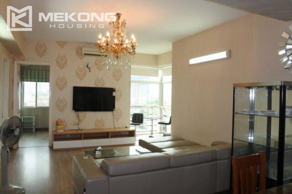 Modern 123 m2 apartment with 3 bedrooms for rent in E5 tower, Ciputra Hanoi 1