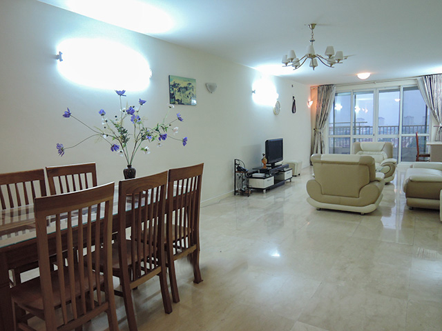Modern apartment with 3 bedrooms for rent in P tower, Ciputra Hanoi