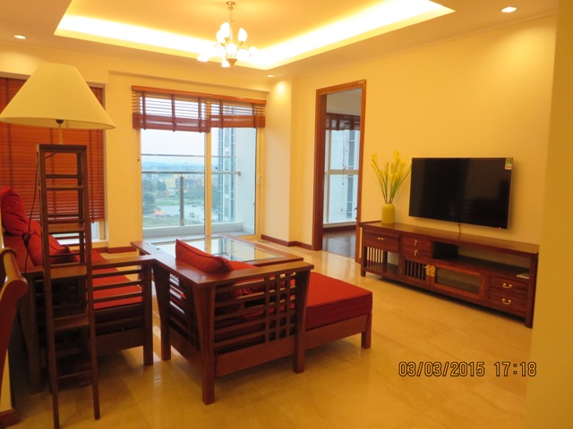 Modern furnished apartment with 3 bedrooms for rent in L building, Ciputra, Tay Ho, Hanoi