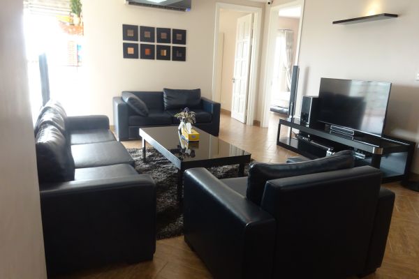 Nicely furnished 3 bedroom apartment with nice view for rent in E4 tower, Ciputra, Tay Ho, Hanoi
