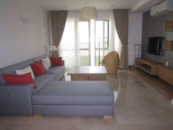 Nicely furnished 3 bedroom apartment with nice view for rent in P1 tower, Ciputra, Tay Ho, Hanoi