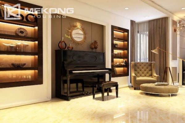 Spacious and luxury apartment with 4 bedrooms for rent in L tower, Ciputra Hanoi 5
