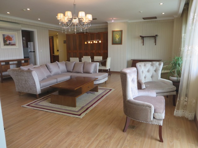 Spacious and nicely furnished apartment  for rent in E4 Ciputra Hanoi