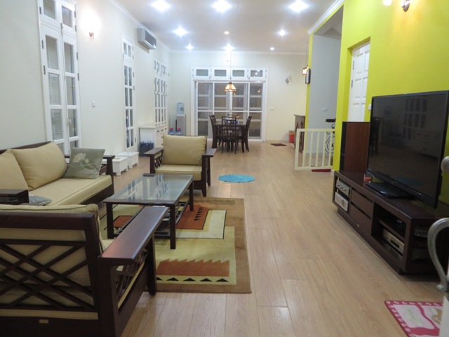 Splendid villa with for bedrooms and nice furniture for rent in Ciputra, Tay Ho, Hanoi