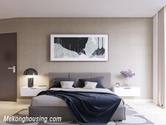 Well designed apartment with 3 bedrooms for rent in Watermark, Lac Long Quan street, Tay Ho district 9