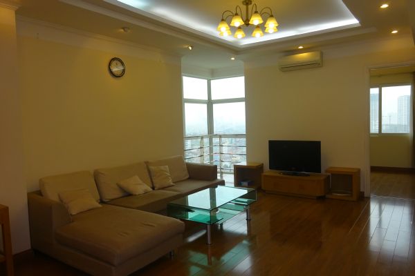 Well furnished 3 bedroom apartment on high floor in E5 Ciputra Hanoi