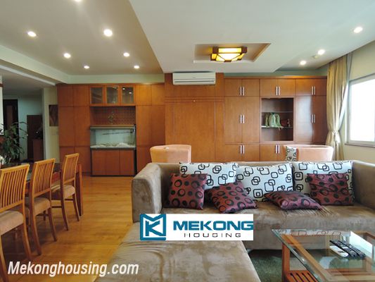 Well furnished and spacious apartment with 2 bedrooms for rent in E1 building, Ciputra Hanoi 2